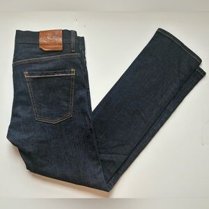 People For Peace Raw Selvedge Dark Denim Indigo Straight Leg Jeans